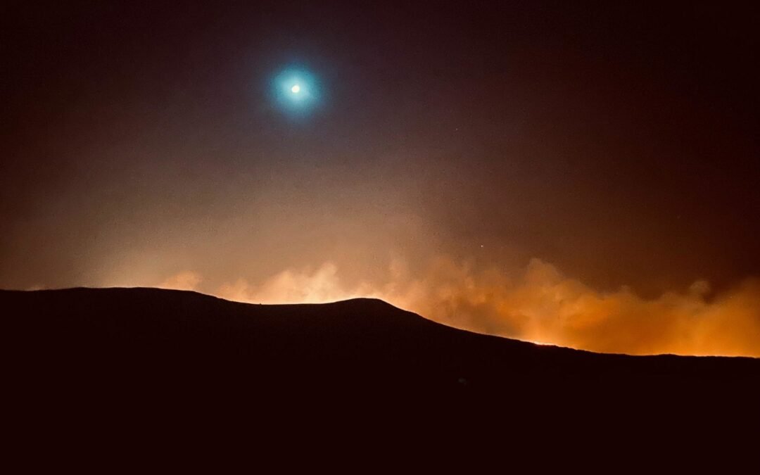 Los incendios en Cordoba siguen avanzando en Sierra Chica.