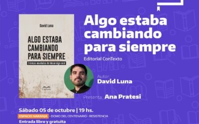 David Luna, Secretario académico del Instituto Nuestra Voz presento su libro “Algo estaba cambiando para siempre” en La Feria Iberoamericana del Libro 2024.David contó en Radio Nuestra Voz de que se trata el ejemplar.