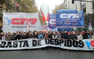 Carolina Cammarano conto sobre el hito histórico de la unificación de las dos centrales obreras CTA y CTA Autonoma bajo el lema “luchar para resistir y unidad para vencer”.