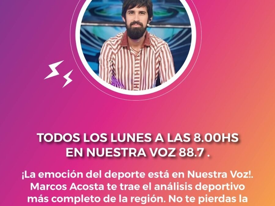 El Resumen deportivo del fin de semana en Chaco, te lo cuenta Marcos Acosta.